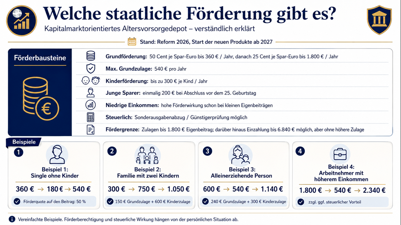 DIE FÖDERBEITRÄGE IN DEM ALTERSVORSROGEDEPOT (AVD)