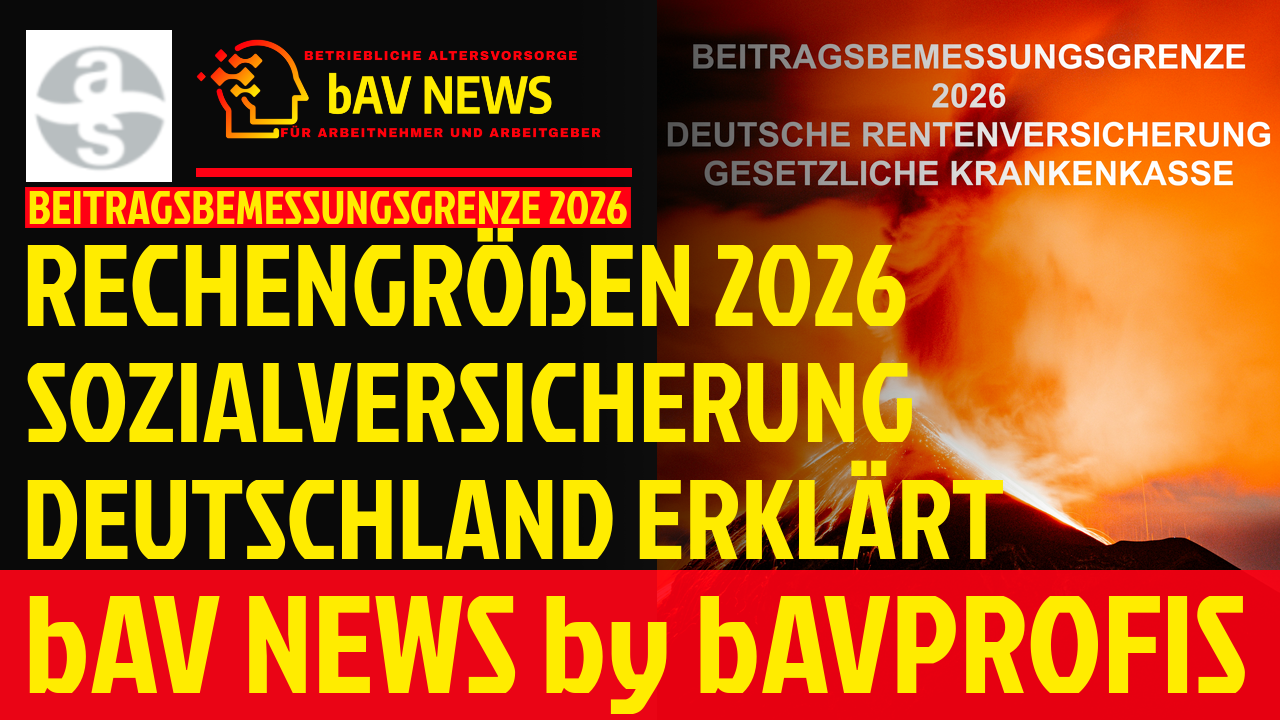 2026 BEITRAGSBEMESSUNGSGRENZE | DEUTSCHE RENTENVERSICHERUNG 2026 | GESETZLICHE KRANKENKASSE 2026