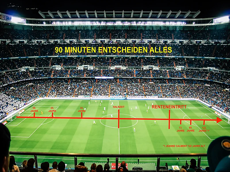 DIE ALTERSVORSORGE DAS FUßBALLSPIEL IHRES LEBENS